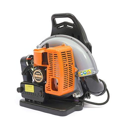 Backpack Leaf Blower, 65CC 2 Stroke Gas Powered Backpack Leaf Blow...