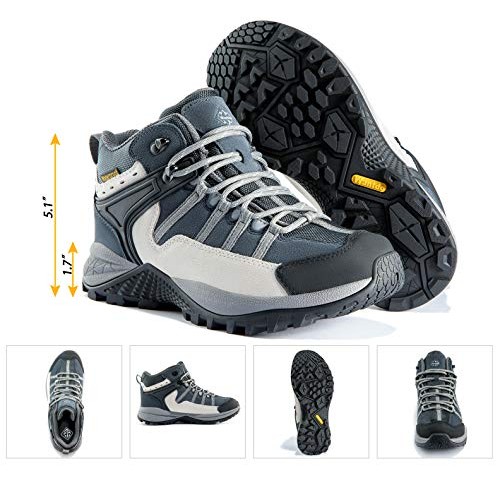 Wantdo Womens Waterproof Work Boots Non Slip Snow Boots Hunting 9...