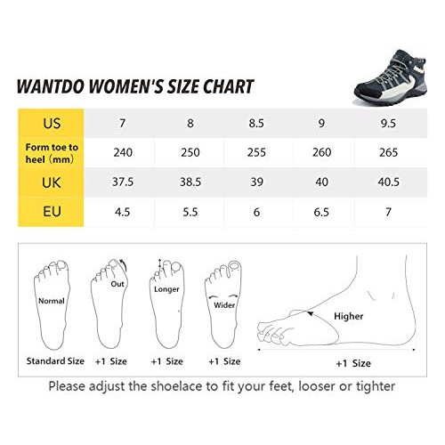 Wantdo Womens Waterproof Work Boots Non Slip Snow Boots Hunting 9...