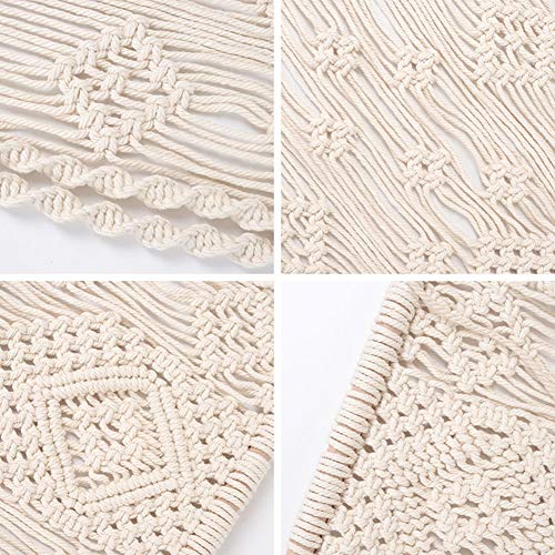 Macrame Wall Hanging Shelf, Indoor Boho Rope Plant Hanger Holder, ...