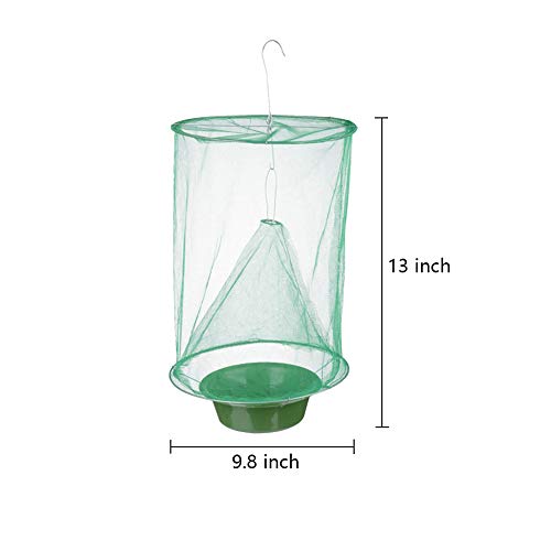Ranch Fly Trap Catcher,Effective Fly Catcher with Food,Green Cage ...