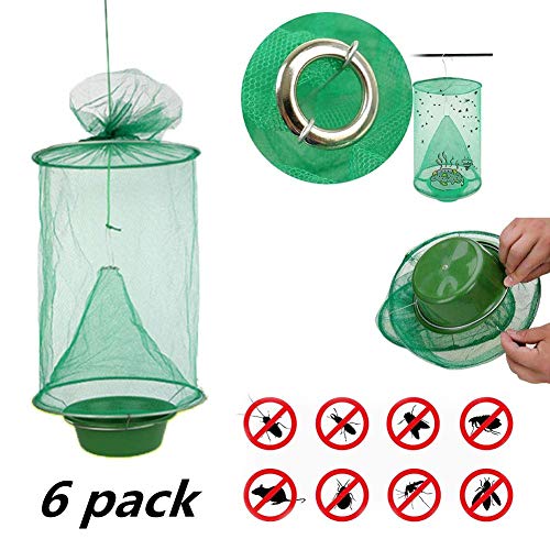 Ranch Fly Trap Catcher,Effective Fly Catcher with Food,Green Cage ...