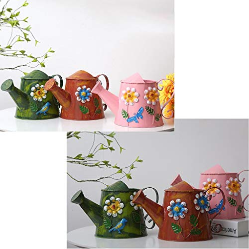 WATERING CAN Gardening Metal Watering Indoor Iron Cute Small Decor...
