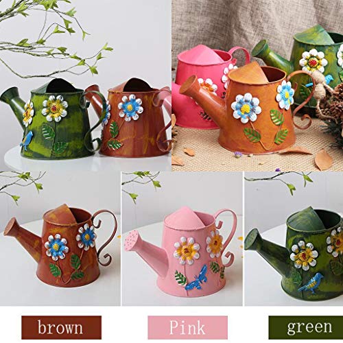 WATERING CAN Gardening Metal Watering Indoor Iron Cute Small Decor...