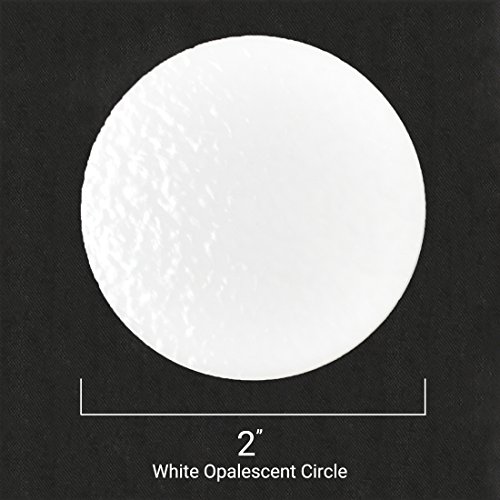 15 Pack of 2 Fusible White Opal 90COE Bullseye Glass Circles