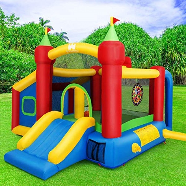 WATERJOY Inflatable Bounce House with Bounce Trampoline,Basketball...
