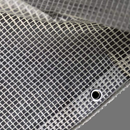 Heavy Duty Clear Greenhouse Tarp - 12ft x 24ft - Premium Quality 1...