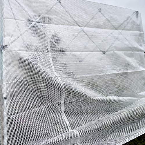 Heavy Duty Clear Greenhouse Tarp - 12ft x 24ft - Premium Quality 1...