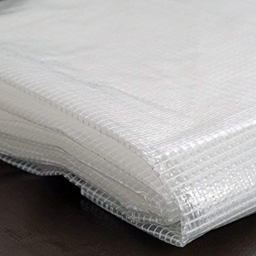 Heavy Duty Clear Greenhouse Tarp - 12ft x 24ft - Premium Quality 1...