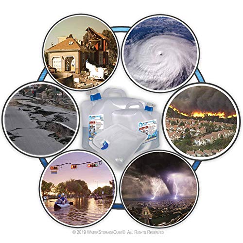 WaterStorageCube BPA-Free Collapsible Water Container with Spigot,...