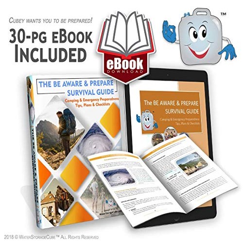 WaterStorageCube BPA-Free Collapsible Water Container with Spigot,...