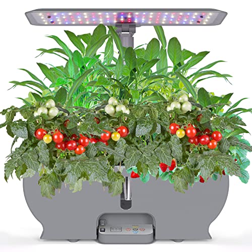Wattne 9Pods Hydroponics Growing System with LED Grow Light for Ho...