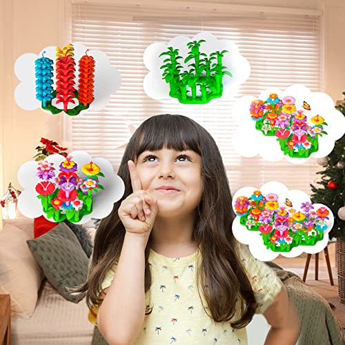waykito Flower Garden Building Toys Set for Girls150 Pcs with Sto...