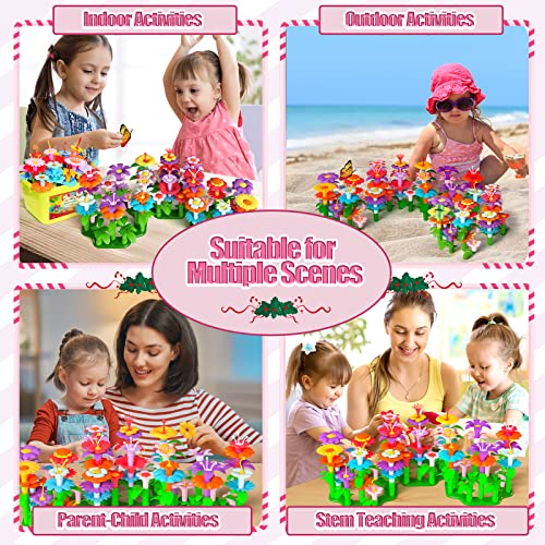 waykito Flower Garden Building Toys Set for Girls150 Pcs with Sto...