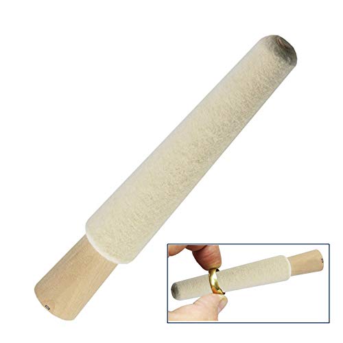 Felt inside ring buff 5 length wood style jewelry polishing buffi...