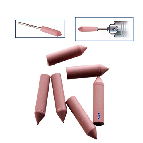 Silicone bullet points pink extra fine grit pkg 6 jewelry polishin...