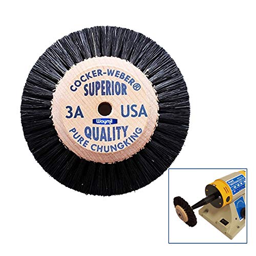 Wood Hub Rotary Wheel Bristle Brush #3A Jewelry Dental Cleaning De...