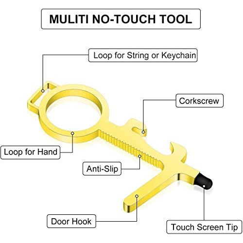 Anti Touch Door Opener 4 Pack,Upgraded Heavy-duty Reusable Stylus ...