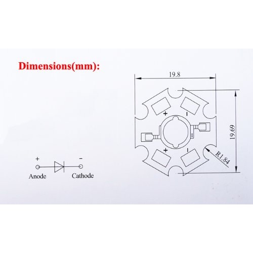 Led World 10 PCS 3W Deep Red High Power 660NM Plant Grow LED Emitt...