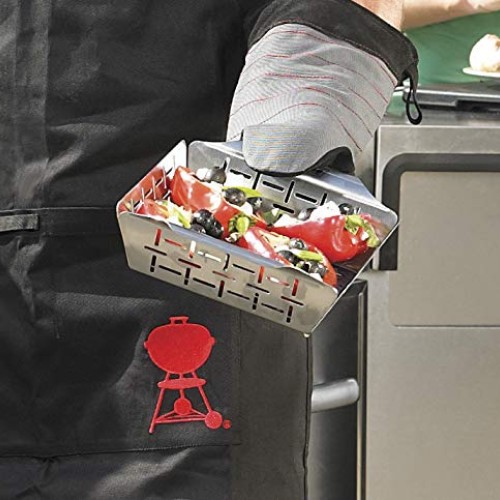 Weber 6481 Small Stainless Steel Vegetable Basket