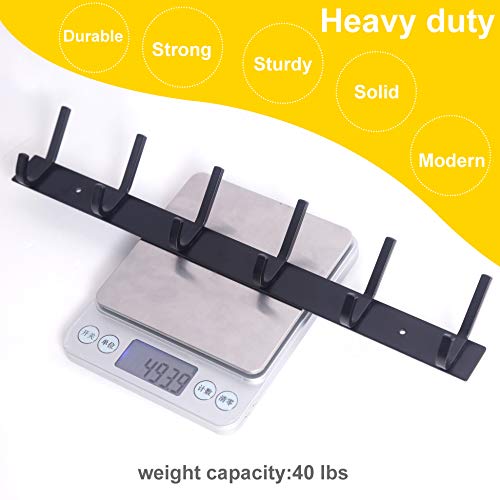 WEBI Coat Rack Wall Mounted,17-1/8 Inch Coat Hooks for Hanging Coa...