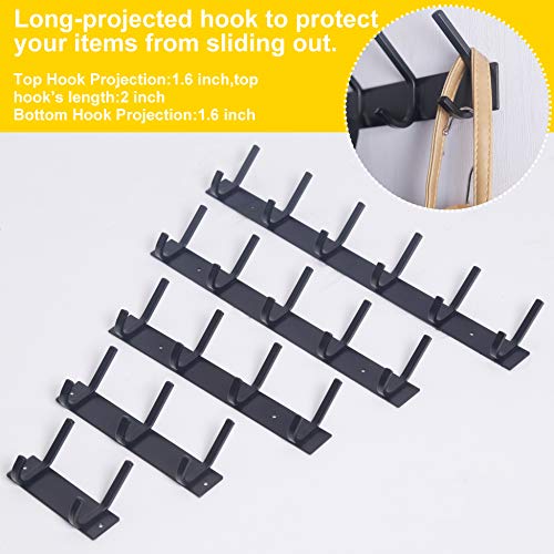 WEBI Coat Rack Wall Mounted,17-1/8 Inch Coat Hooks for Hanging Coa...