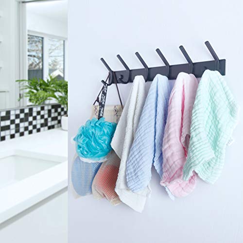 WEBI Coat Rack Wall Mounted,17-1/8 Inch Coat Hooks for Hanging Coa...