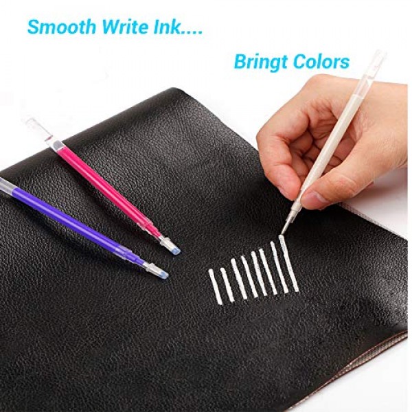 WedFeir Heat Erasable Fabric Marking Pens with 28 Refills for Tail...