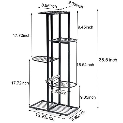 Flower Plant Stand Indoor 5 Tier Metal Plant Stand Flower Pots Sta...