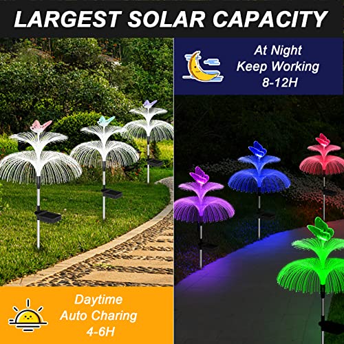 Weepong Solar Garden Lights Waterproof Newest Solar Outdoor Lights...