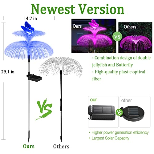 Weepong Solar Garden Lights Waterproof Newest Solar Outdoor Lights...