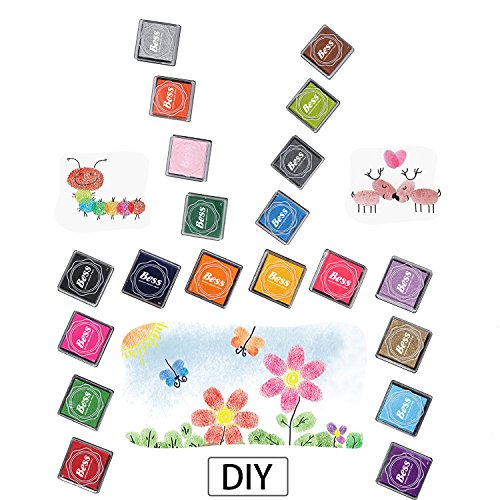 Craft Ink Pad Stamps Partner DIY Color,20 Color Ink Pad for Stamps...