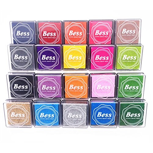 Craft Ink Pad Stamps Partner DIY Color,20 Color Ink Pad for Stamps...