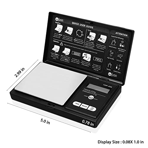 Weigh Gram Scale Digital Pocket Scale,200g x 0.01g,Digital Grams S...