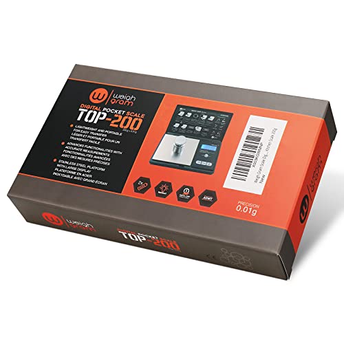 Weigh Gram Scale Digital Pocket Scale,200g x 0.01g,Digital Grams S...