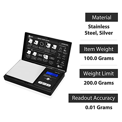 Weigh Gram Scale Digital Pocket Scale,200g x 0.01g,Digital Grams S...