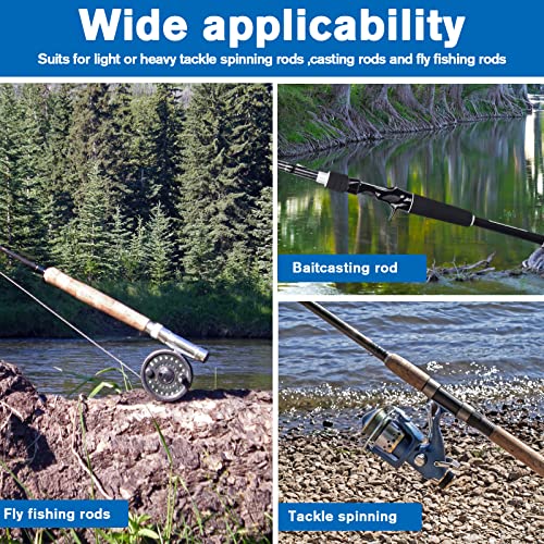 Fishing Rod Holder, Secures Fishing Pole to Bicycle,2 Tubes Rod Ho...