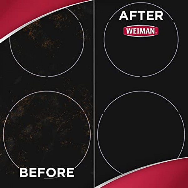 Weiman Cooktop Cleaner for Daily Use 2 Pack Streak Free, Residue...