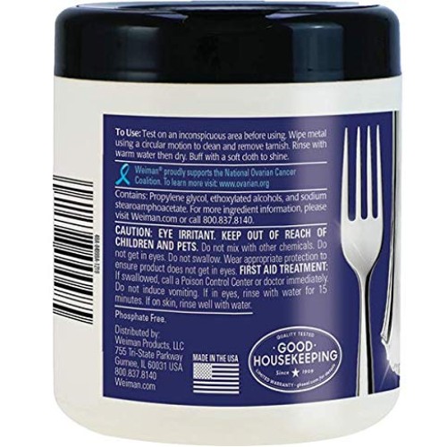 Weiman Jewelry Polish Cleaner and Tarnish Remover Wipes - 20 Count...