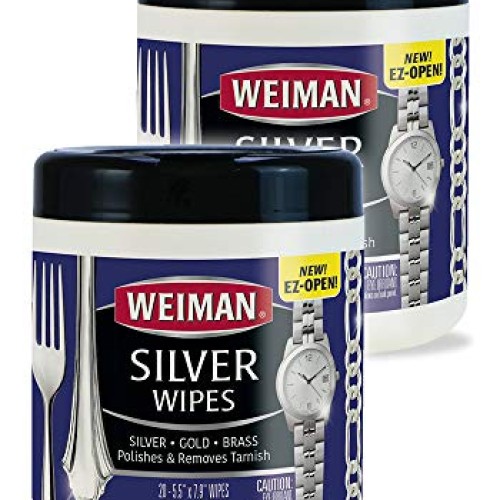 Weiman Jewelry Polish Cleaner and Tarnish Remover Wipes - 20 Count...