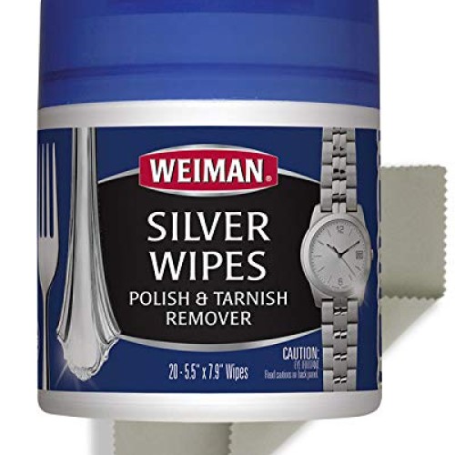 Weiman Jewelry Polish Cleaner and Tarnish Remover Wipes - 20 Count...