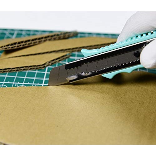 WEKOIL Utility Knives Retractable Box Cutter Blue,18mm Wide Snap O...