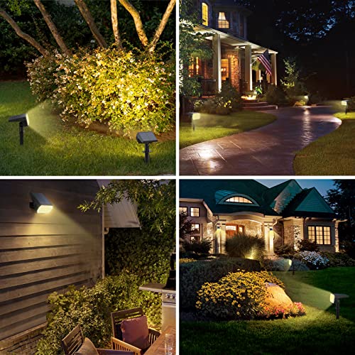 WELALO Solar Spot Lights Outdoor, 6 Pack/52 LED/3 Modes 2-in-1 S...