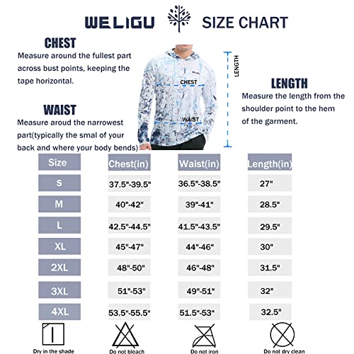 Mens UPF 50+ Sun Protection Hoodie Shirt Long Sleeve SPF Fishing ...