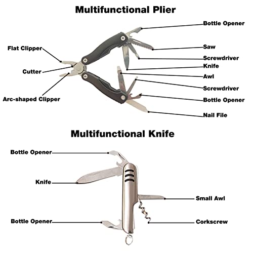 WELL-STRONG 234pcs Waterproof First Aid Kit with Survival Camping ...