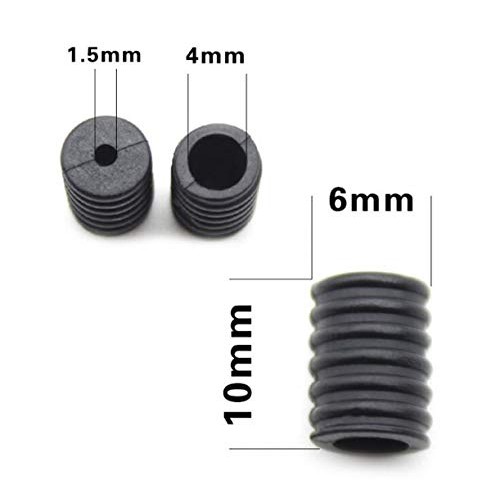 WellieSTR 100PCS Creative Black White Soft Plastic Silicone Round ...