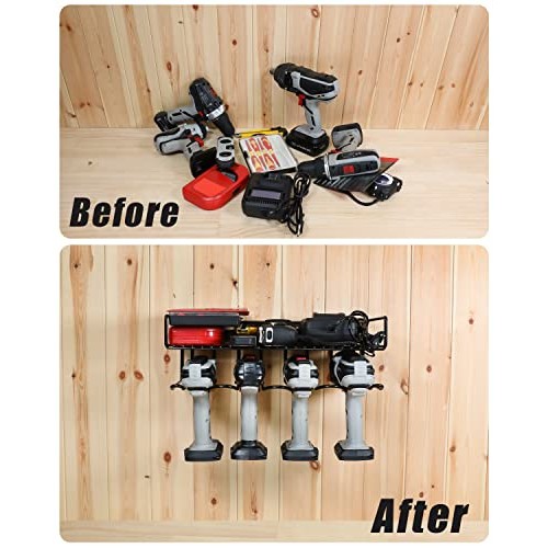 WellMall Tool Storage Organizer Holder - Wall Mount Style for Powe...