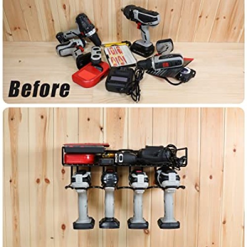WellMall Tool Storage Organizer Holder - Wall Mount Style for Powe...