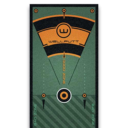 WELLPUTT - Golf Putting Training Mat - 13ft Green