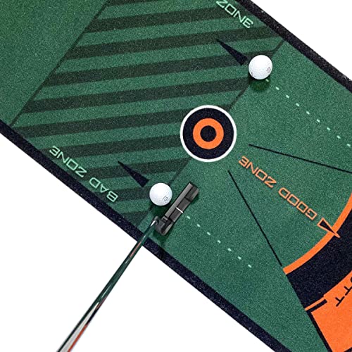 WELLPUTT - Golf Putting Training Mat - 13ft Green